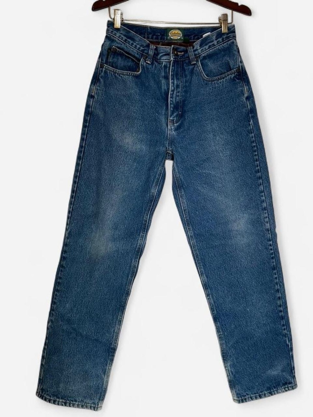 Cabela’s Men's Classic Blue Denim Jeans with Plaid fleece lining
